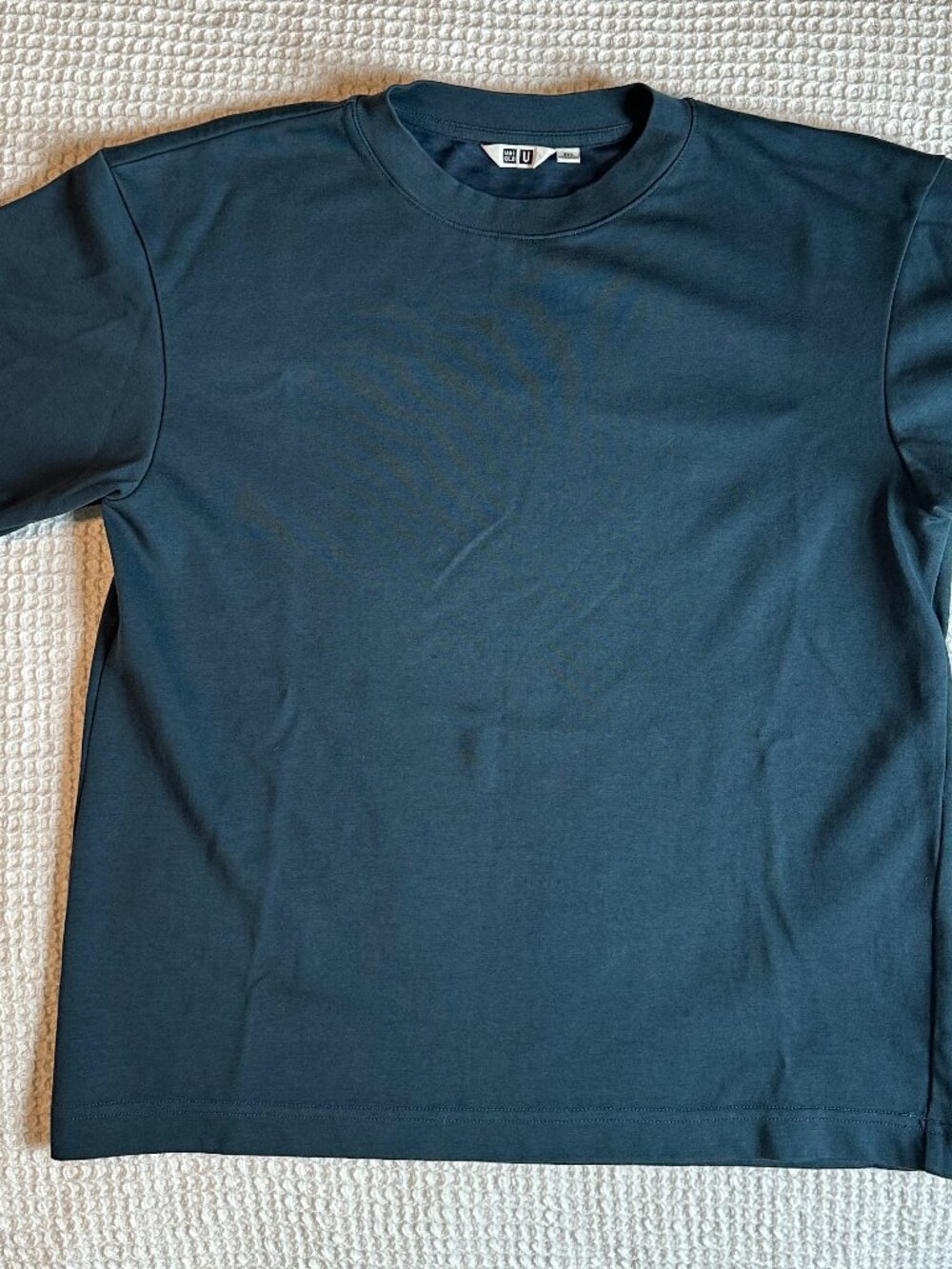 UNIQLO Dark Teal Airism Boxy Women's Short Sleeve Tee XXS